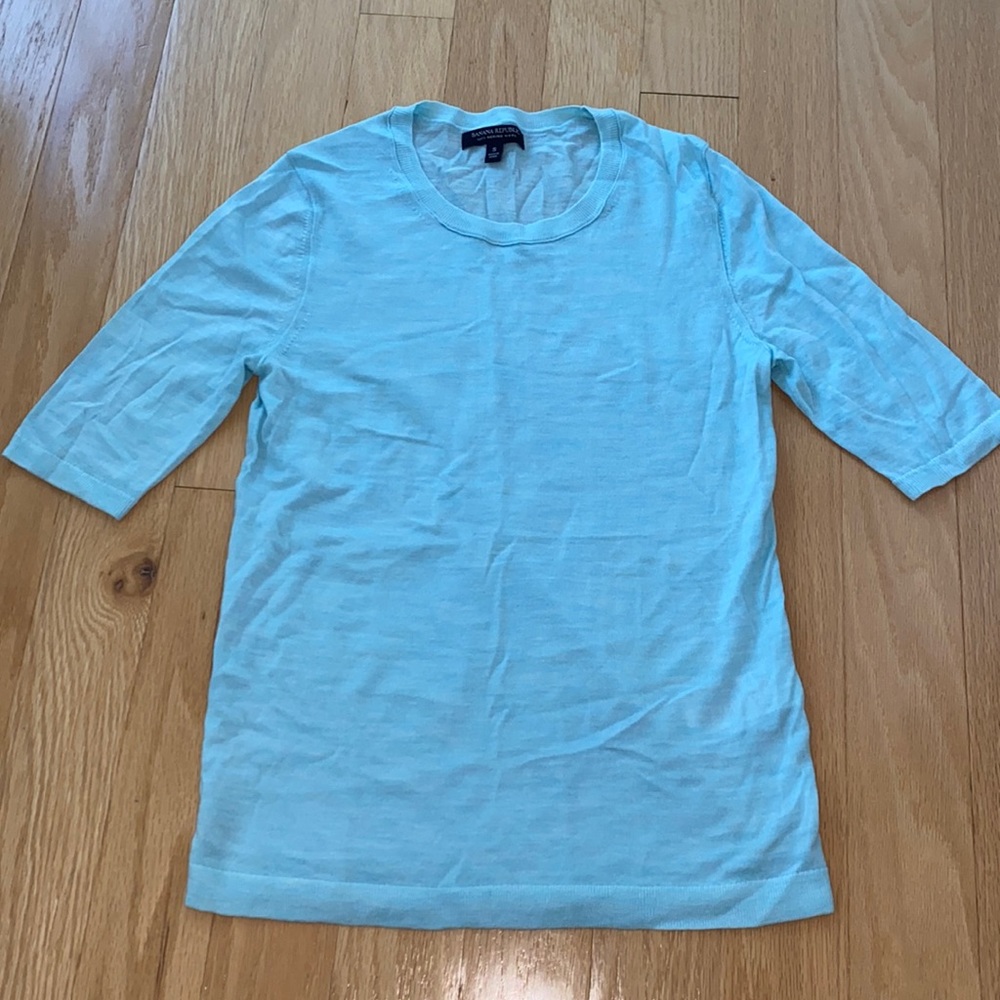 Banana Republic Merino Wool Short Sleeve Summer Sweater